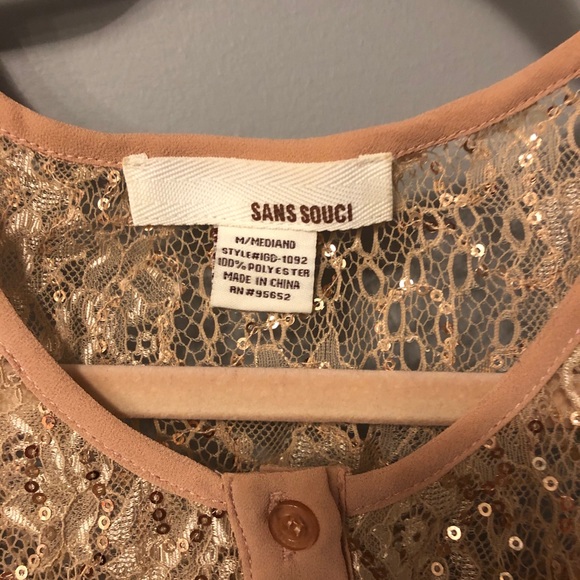 Salmon Pink Sleeveless Dress - Picture 2 of 4